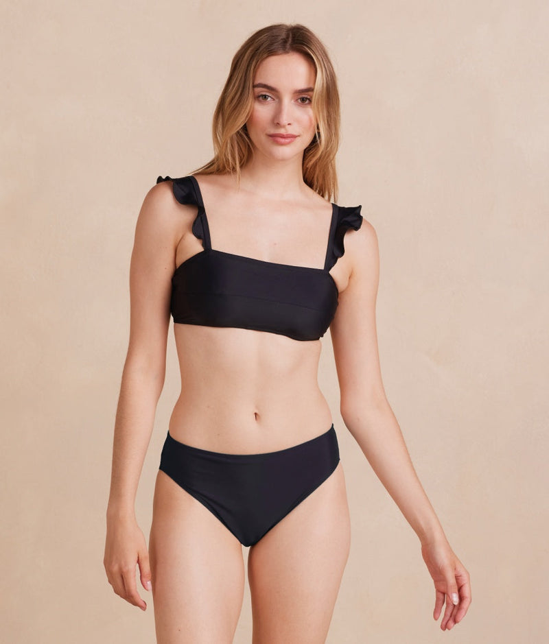 The Ruffle Oasis Bikini Top - Sea Urchin