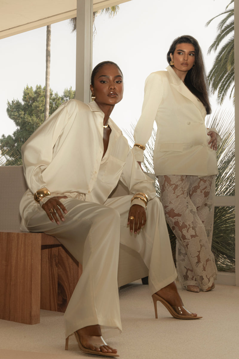 Ivory Sunny Day Drawstring Pants