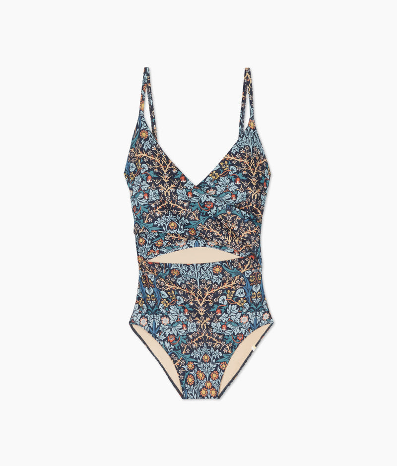 The Sea Breeze Cutout One-Piece - Blackthorn in Midnight