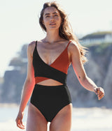 The Sea Breeze Cutout One-Piece - Amber & Sea Urchin