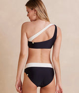 The Sidestroke Bikini Top - White Sand & Sea Urchin