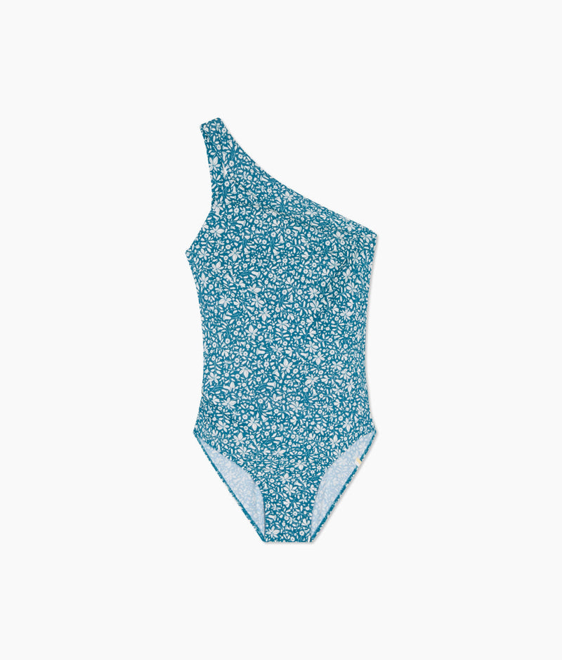 The Long Torso Sidestroke - Meadow Floral in Mist