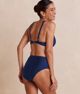 The Tide Scoop Neck Bikini Top - Deep Sea