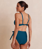 The Tide Scoop Neck Bikini Top - Seaweed