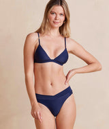 The V-Front Low Rise Bikini Bottom - Deep Sea