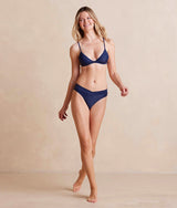 The V-Front Low Rise Bikini Bottom - Deep Sea
