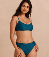 The Wanderlust Bikini Top - Seaweed