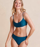 The Wanderlust Bikini Top - Seaweed