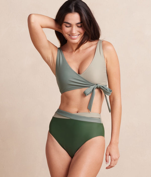 The Perfect Wrap Bikini Top - Palm & Pebble