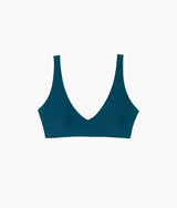 The Tide Scoop Neck Bikini Top - Seaweed