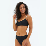 The High Leg Mid Rise Bikini Bottom - Sea Urchin